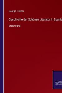 Geschichte der Schönen Literatur in Spanien