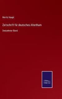 Zeitschrift für deutsches Alterthum