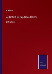 Kirjan kansi "Zeitschrift für Kapital und Rente"