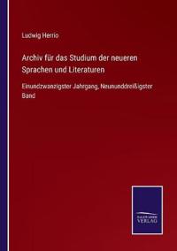 Archiv für das Studium der neueren Sprachen und Literaturen