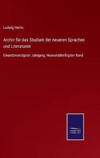 Kirjan kansi "Archiv für das Studium der neueren Sprachen und Literaturen"