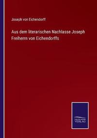 Bokomslag för "Aus dem literarischen Nachlasse Joseph Freiherrn von Eichendorffs"