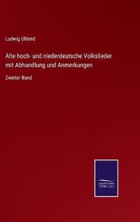 Kirjan kansi "Alte hoch- und niederdeutsche Volkslieder mit Abhandlung und Anmerkungen"