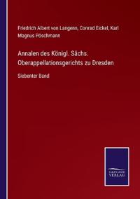 Kirjan kansi "Annalen des Königl. Sächs. Oberappellationsgerichts zu Dresden"
