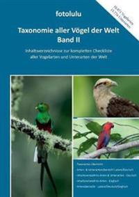 Taxonomie Aller Vögel Der Welt - Band II