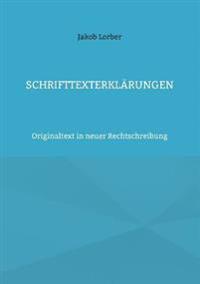 Schrifttexterklärungen