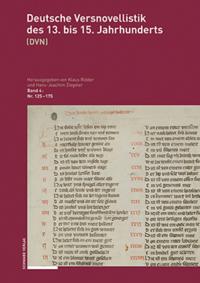Deutsche Versnovellistik des 13. bis 15. Jahrhunderts