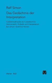 Gedächtnis der Interpretation