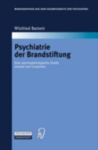 Monographien aus dem Gesamtgebiete der Psychiatrie