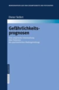 Monographien aus dem Gesamtgebiete der Psychiatrie