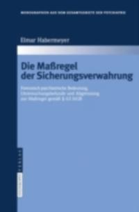 Monographien aus dem Gesamtgebiete der Psychiatrie