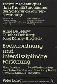 Bodenordnung Und Interdisziplinaere Forschung