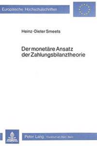 Der Monetaere Ansatz Der Zahlungsbilanztheorie