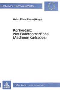 Konkordanz Zum Paderborner Epos (Aachener Karlsepos)