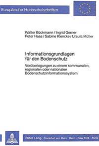 Informationsgrundlagen Fuer Den Bodenschutz