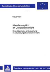 Klassikrezeption Im Literaturunterricht