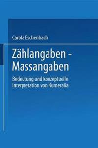 Zählangaben — Maßangaben