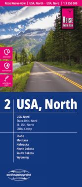 USA North Road Map (2) 1:1,250,000 scale