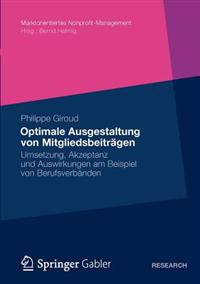 Optimale Ausgestaltung von Mitgliedsbeiträgen