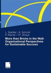 Bokomslag för "More than Bricks in the Wall: Organizational Perspectives for Sustainable Success"