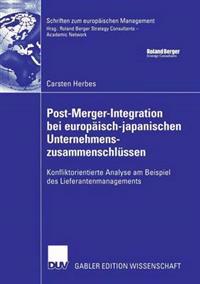 Post-Merger-Integration bei europäisch-japanischen Unternehmenszusammenschlüssen
