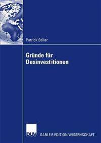 Gründe für Desinvestitionen