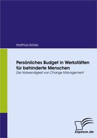Personliches Budget in Werkstatten fur behinderte Menschen