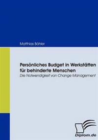 Persönliches Budget in Werkstätten für behinderte Menschen