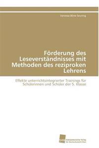 Förderung des Leseverständnisses mit Methoden des reziproken Lehrens