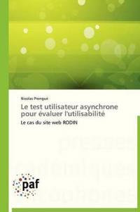 Le Test Utilisateur Asynchrone Pour Évaluer l'Utilisabilité
