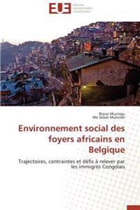 Environnement social des foyers africains en Belgique