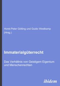 Immaterialgüterrecht. Das Verhältnis von Geistigem Eigentum und Menschenrechten