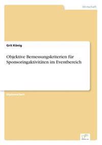 Objektive Bemessungskriterien für Sponsoringaktivitäten im Eventbereich