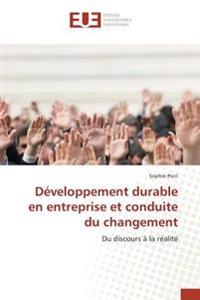 Développement durable en entreprise et conduite du changement