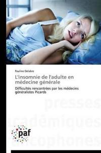 L'insomnie de l'adulte en médecine générale