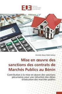 Mise En Uvre Des Sanctions Des Contrats de Marchés Publics Au Bénin