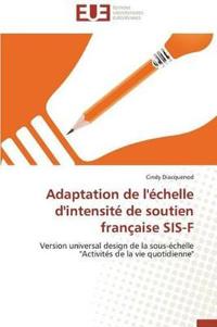 Adaptation de l'Échelle d'Intensité de Soutien Française Sis-F