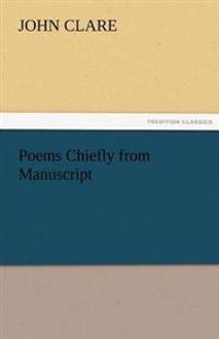Bokomslag för "Poems Chiefly from Manuscript"