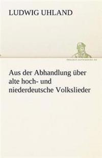 Kirjan kansi "Aus Der Abhandlung Uber Alte Hoch- Und Niederdeutsche Volkslieder"