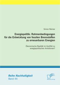 Energiepolitik: Rahmenbedingungen fur die Entwicklung von fossilen Brennstoffen zu erneuerbaren Energien
