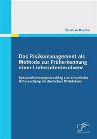 Das Risikomanagement als Methode zur Früherkennung einer Lieferanteninsolvenz