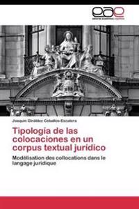 Tipología de las colocaciones en un corpus textual jurídico