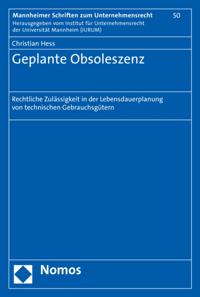 Mannheimer Schriften zum Unternehmensrecht