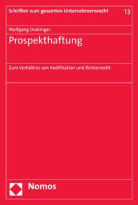 Schriften zum gesamten Unternehmensrecht