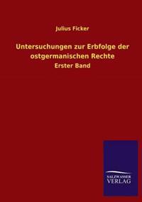 Kirjan kansi "Untersuchungen zur Erbfolge der ostgermanischen Rechte"