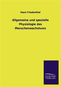 Kirjan kansi "Allgemeine Und Spezielle Physiologie Des Menschenwachstums"