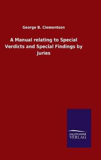 Kirjan kansi "A Manual relating to Special Verdicts and Special Findings by Juries"