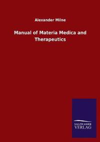 Kirjan kansi "Manual of Materia Medica and Therapeutics"