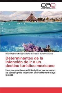 Determinantes de la intención de ir a un destino turístico mexicano
