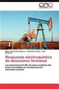 Respuesta electroquímica de aleaciones fermanal